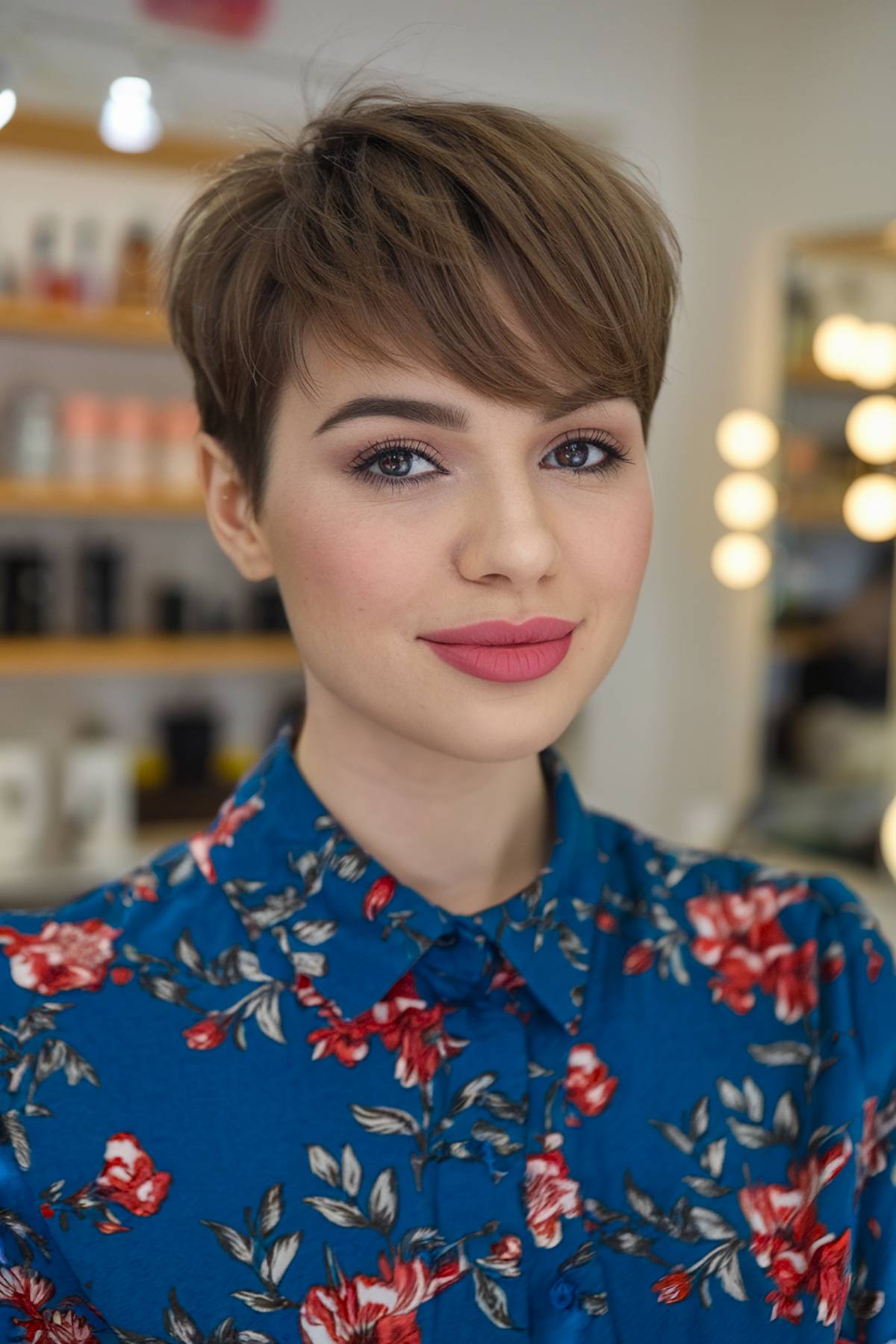 short faded pixie haircut