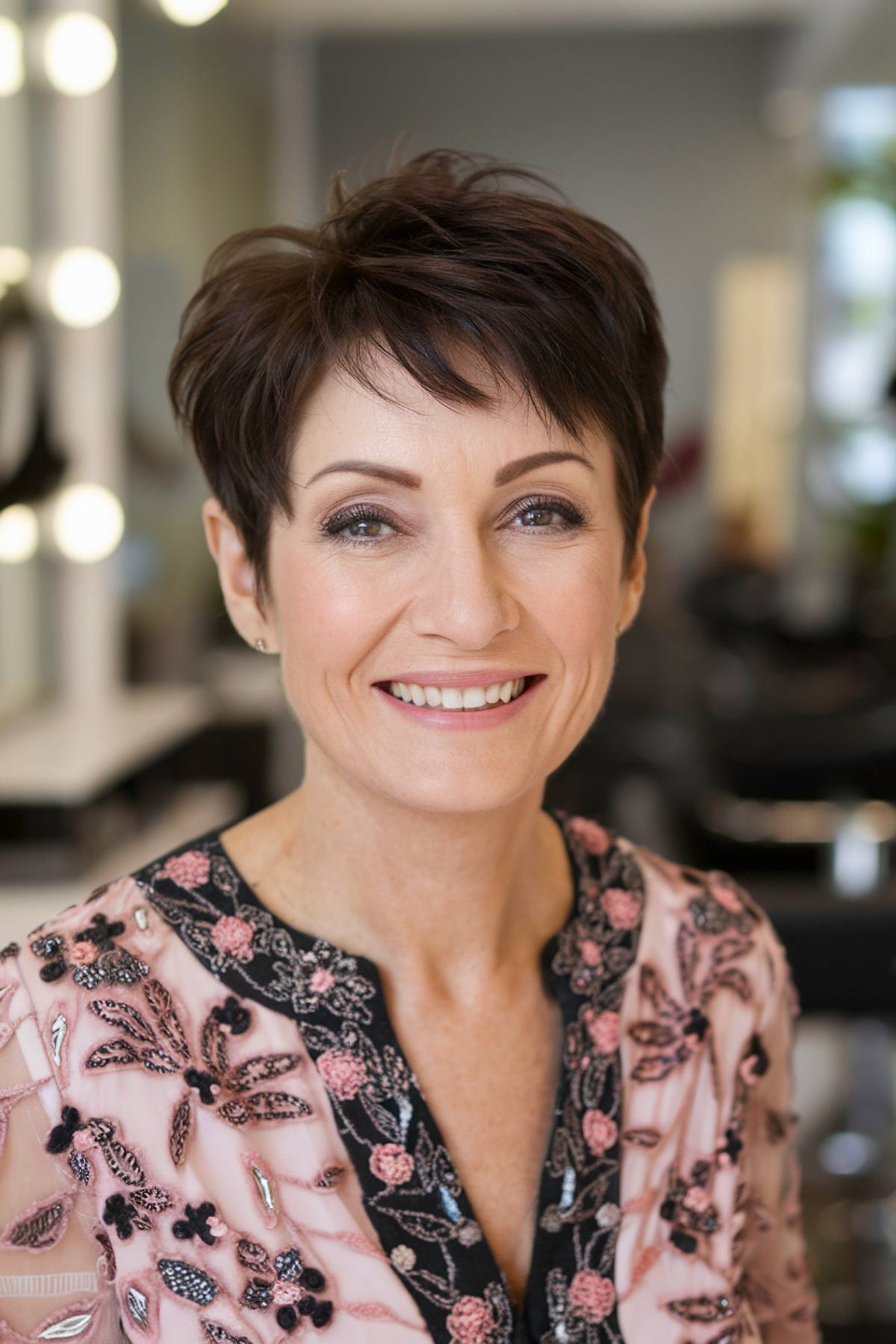short pixie haircut women over 50