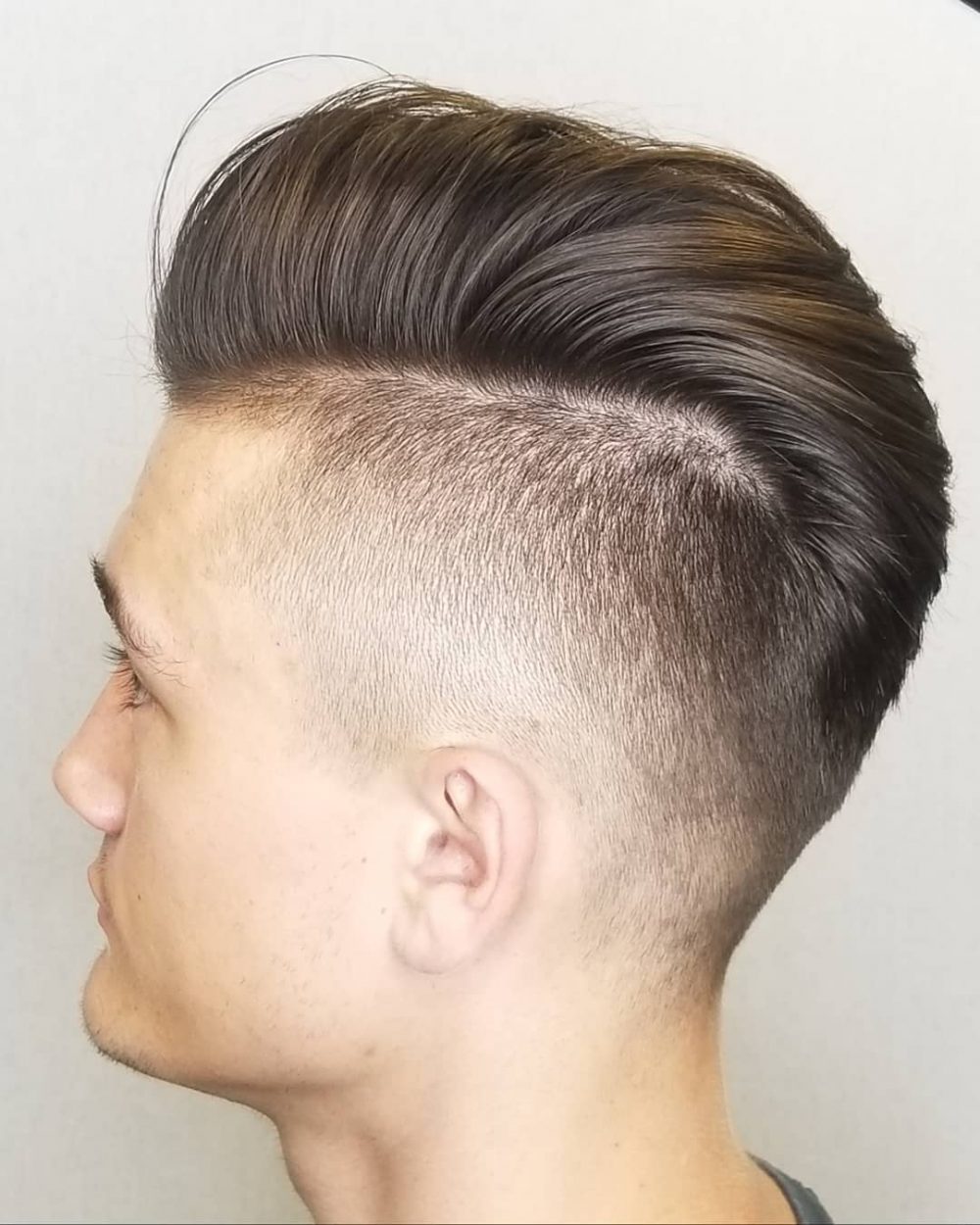 side part for long hair