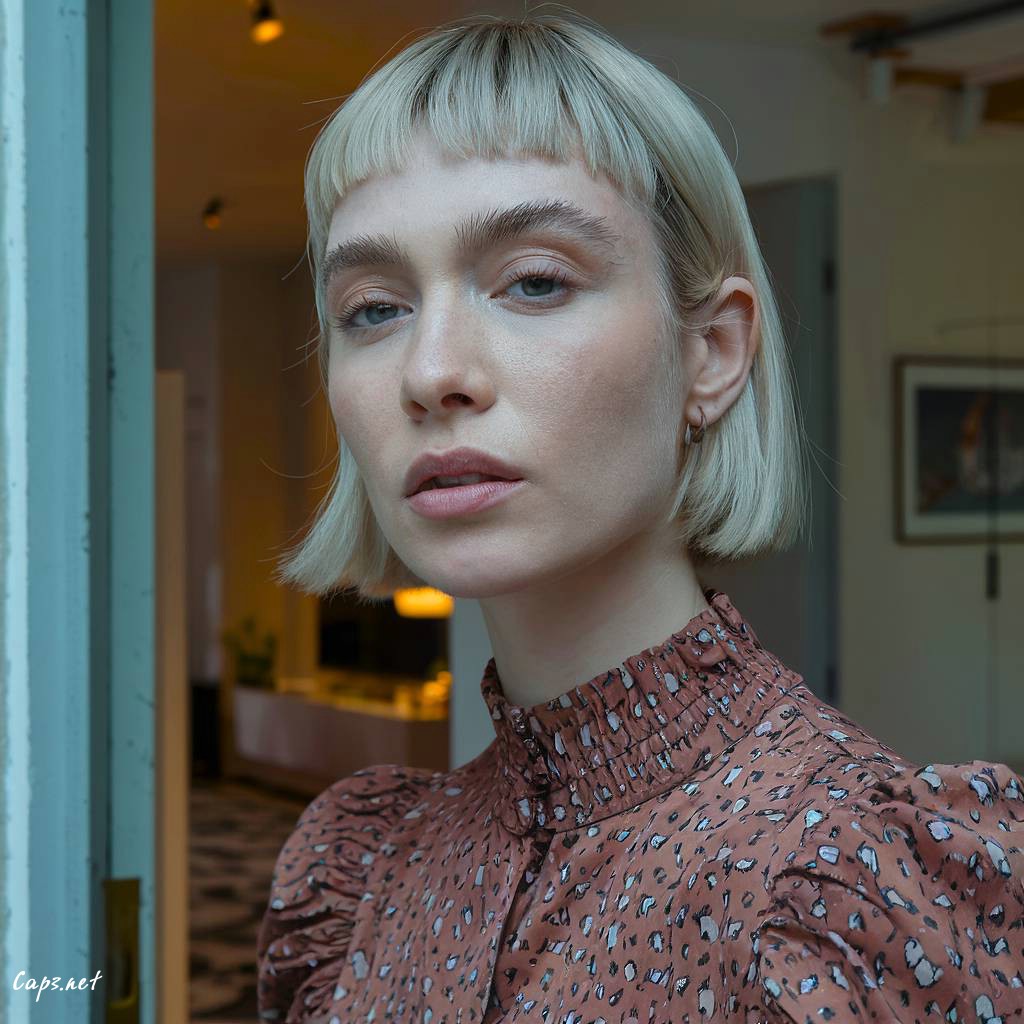 micro bangs for oval face shape