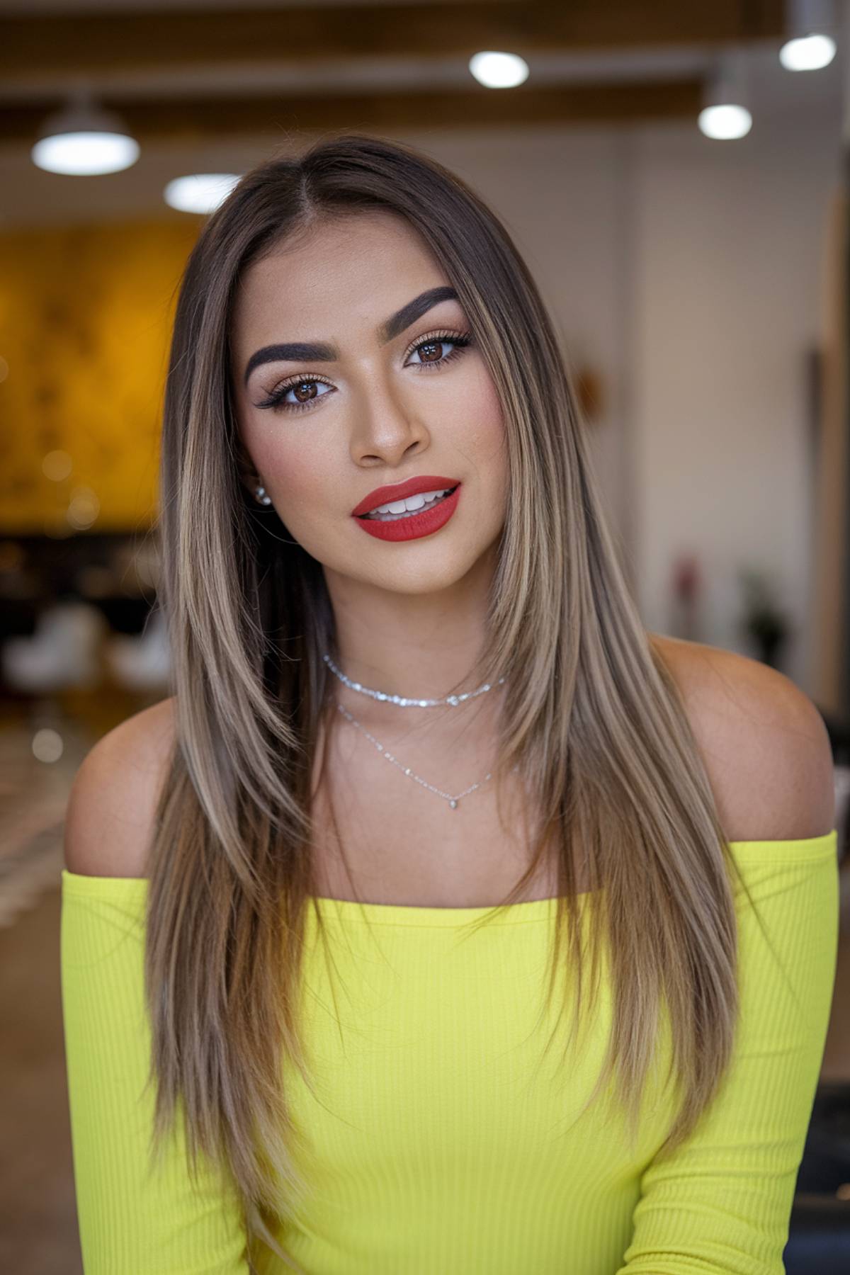 straight baddie latina hairstyle