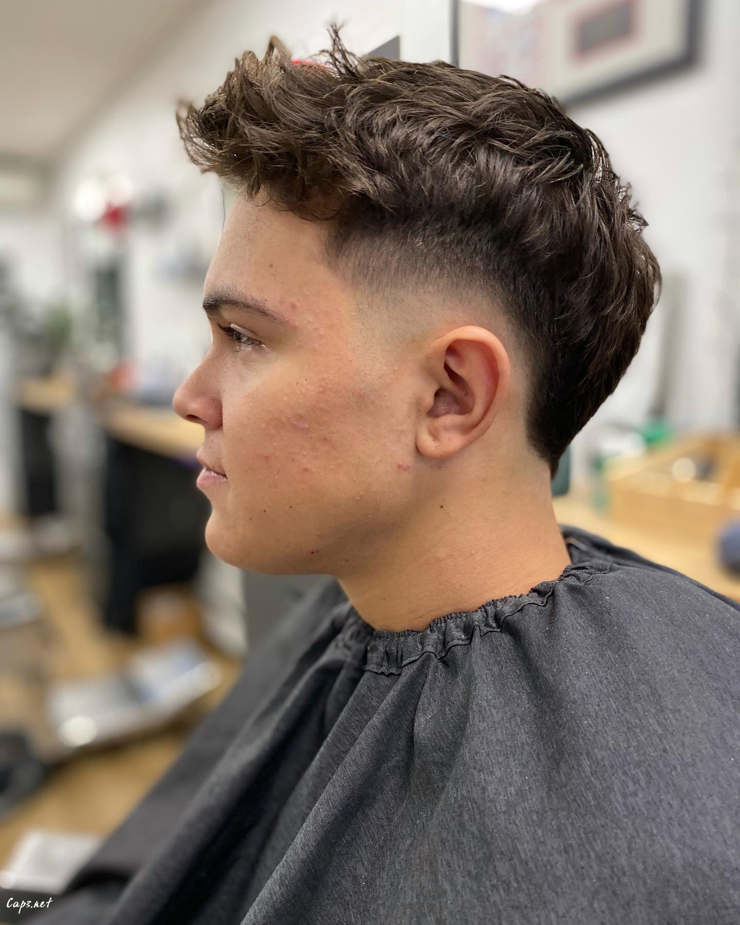 Brown Faux Hawk Hair