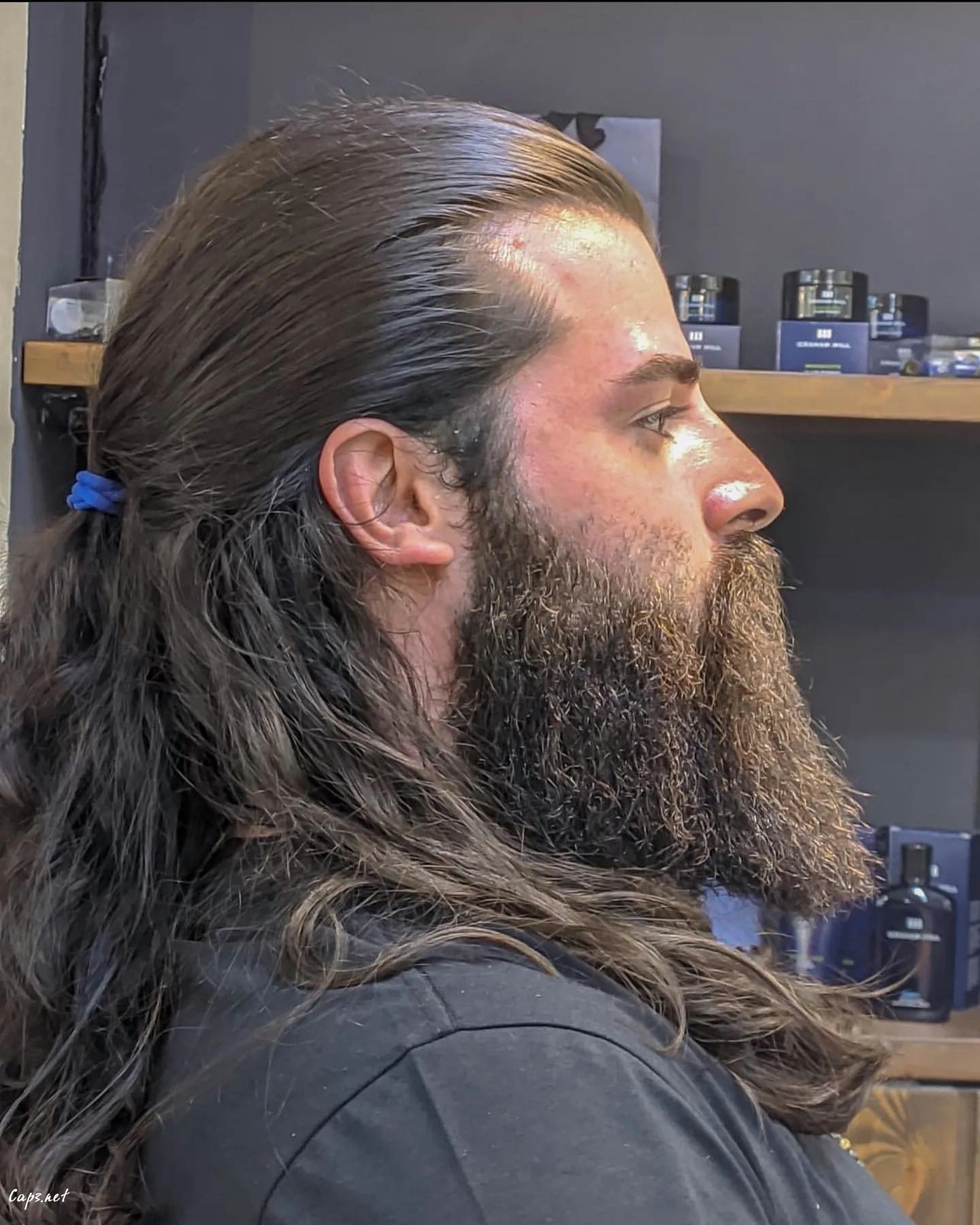 Bushy Look Long Hair For Men