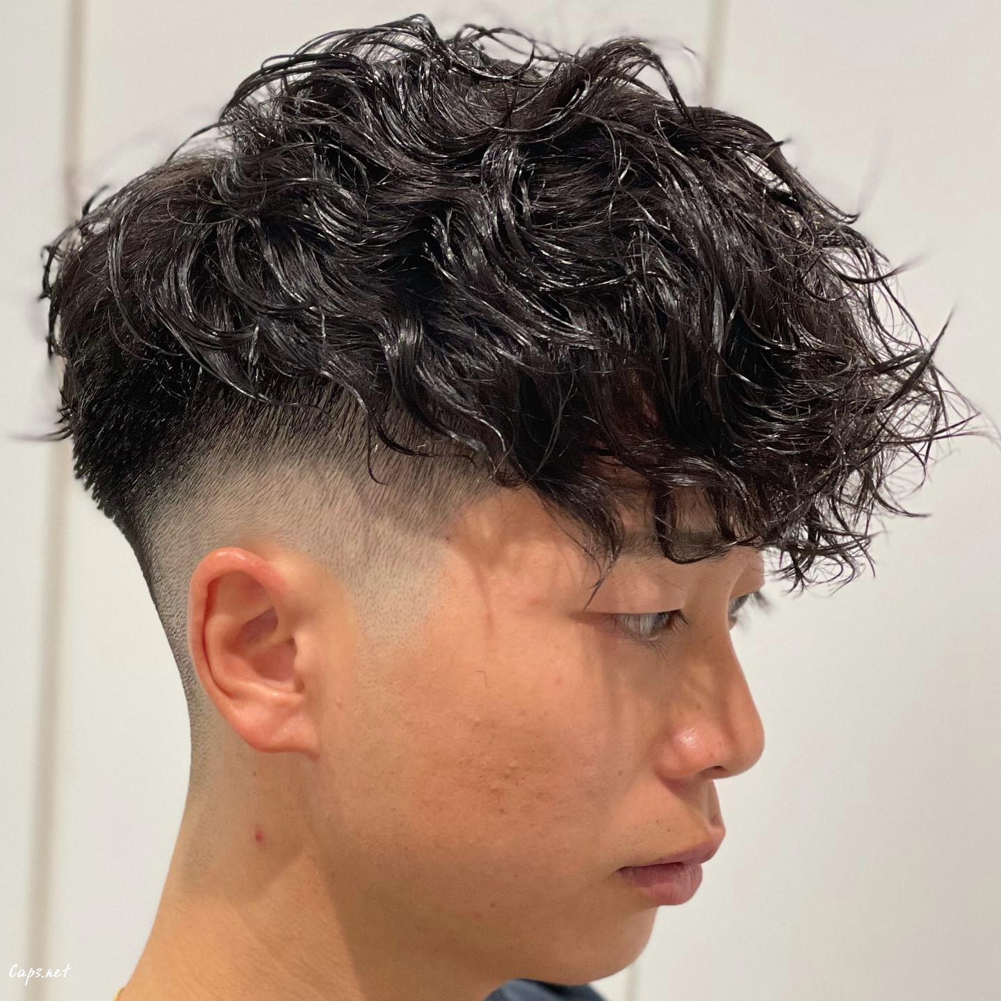 Curly Messy Pompadour Hair