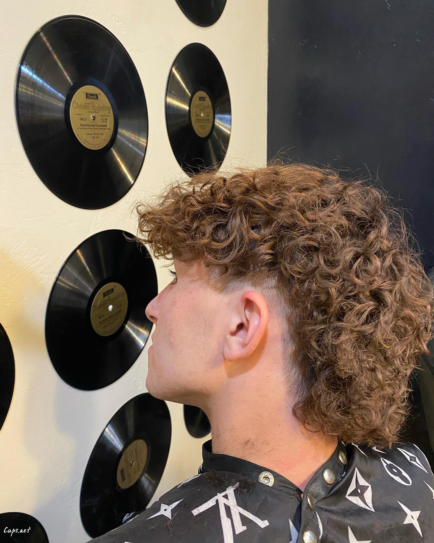 Fun Curly Pompadour Hair
