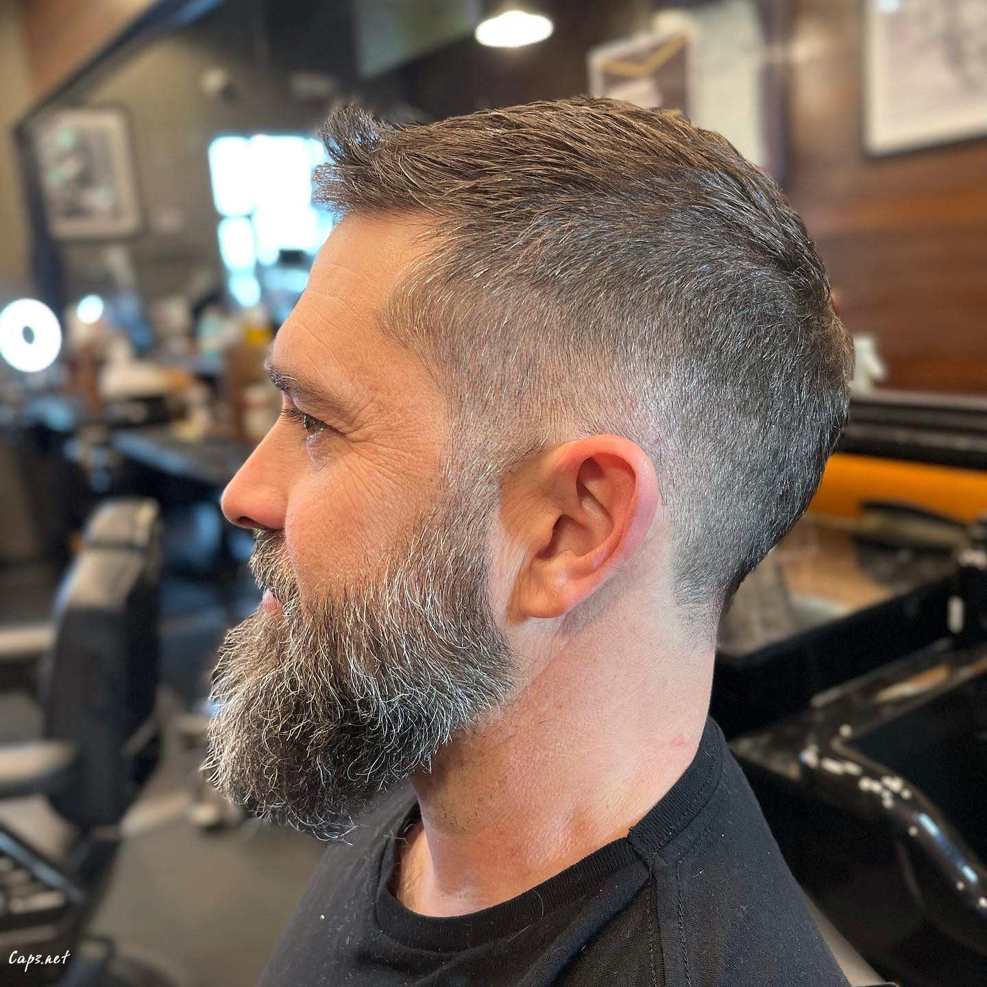 Grey Faux Hawk Hair