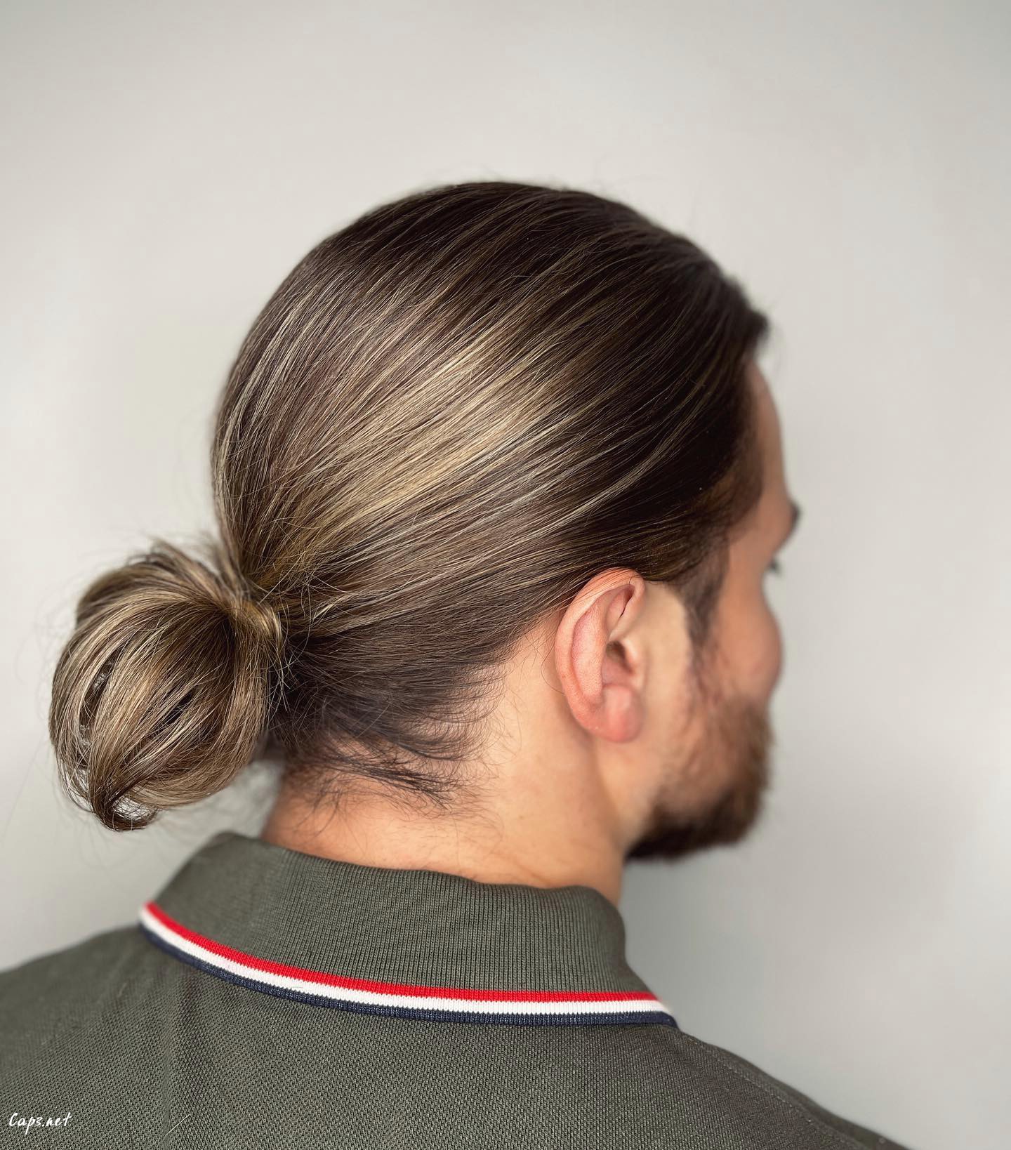 Long Hair In A Bun For Guys