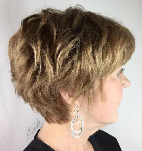Choppy long pixie