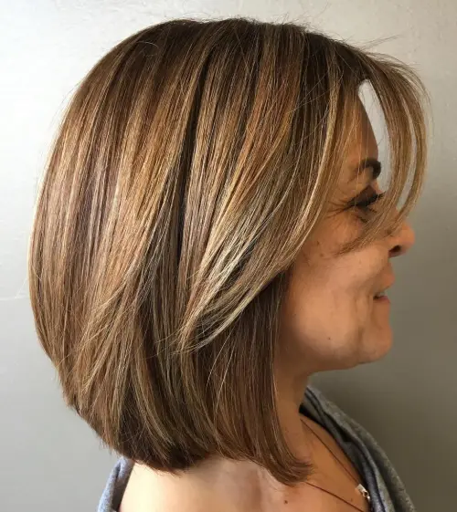 Full lob with bangs
