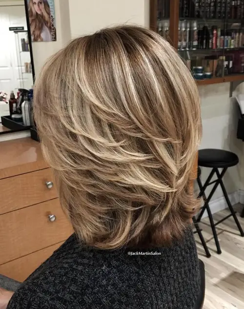 Heavily layered cut