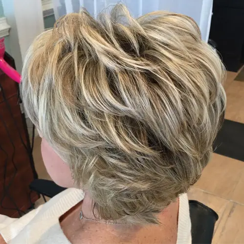 Layered pixie bob