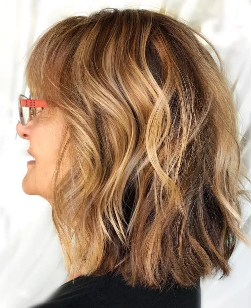 Layered wavy lob