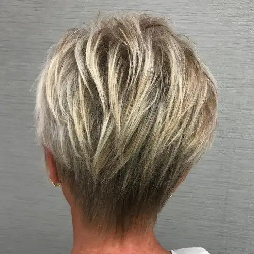 Two tone classic pixie cut